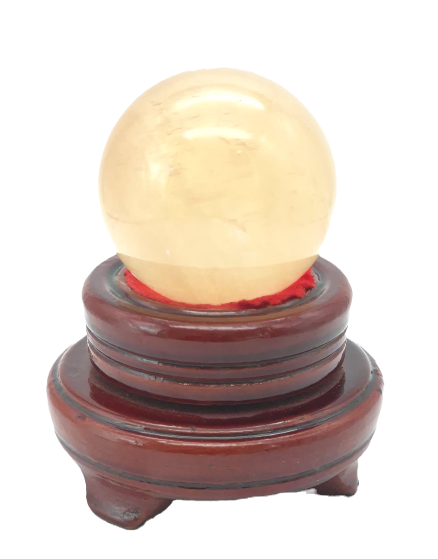 Honey calcite sphere