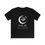 Miniaturbild: Personalisierbares Kinder Halloween T-Shirt, Mond und Fledermäuse, mit Namen