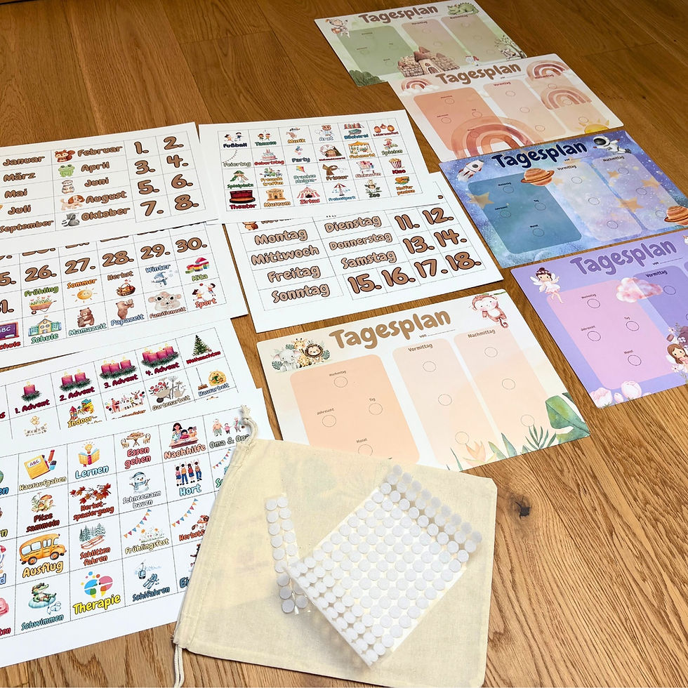 Miniaturbild: Tagesplaner V2 gedruckt - 131 Karten - DIY Set