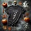 Miniaturbild: Personalisierbares Kinder Halloween T-Shirt, Geister Fußspuren, mit Namen