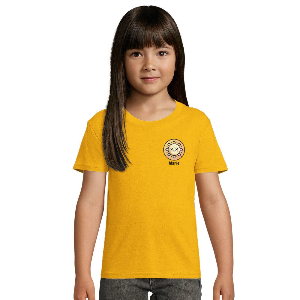 Kinder T-Shirt personalisiert aus Bio-Baumwolle - Sonne