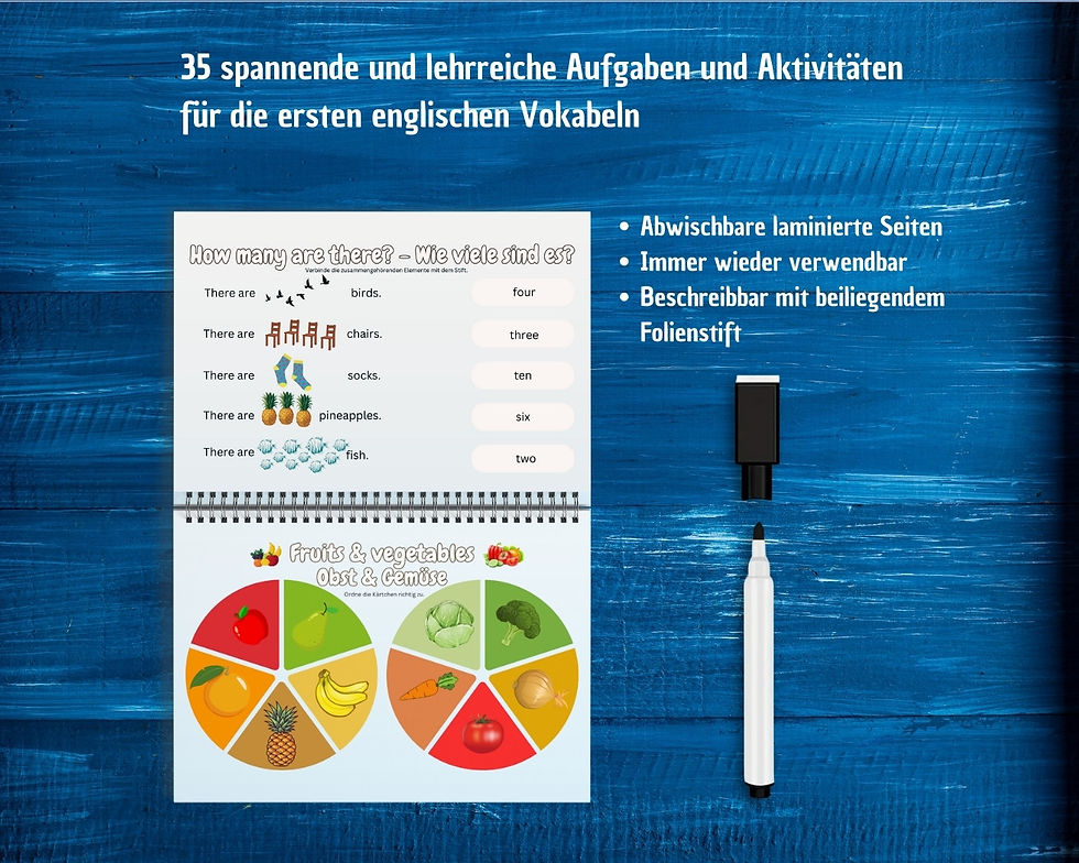 Miniaturbild: Englisch Entdeckerkiste - A5 gedruckt - 35 Aufgaben für die ersten Vokabeln