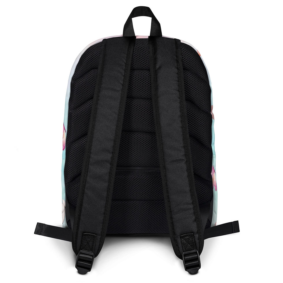 Miniaturbild: Kinder Rucksack personalisiert mit Namen | bunte Schmetterlinge