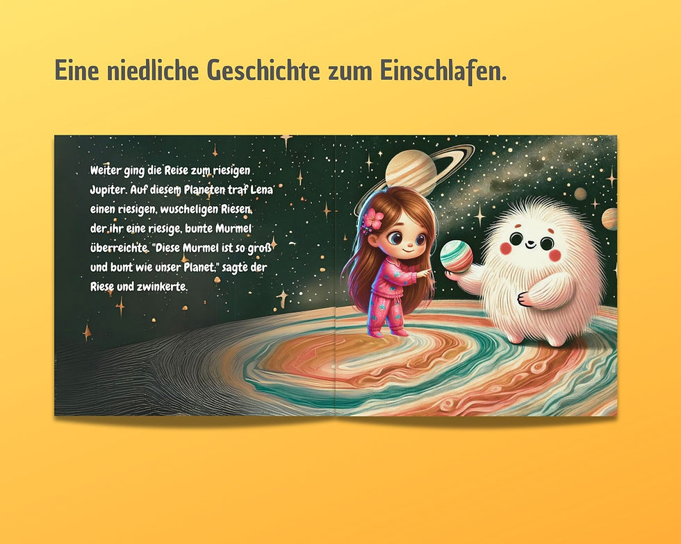 Miniaturbild: Personalisiertes Kinderbuch Abenteuer im Weltraum mit deinem Kind als Hauptfigur