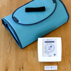 Small & large mat, with the computerised box and remote