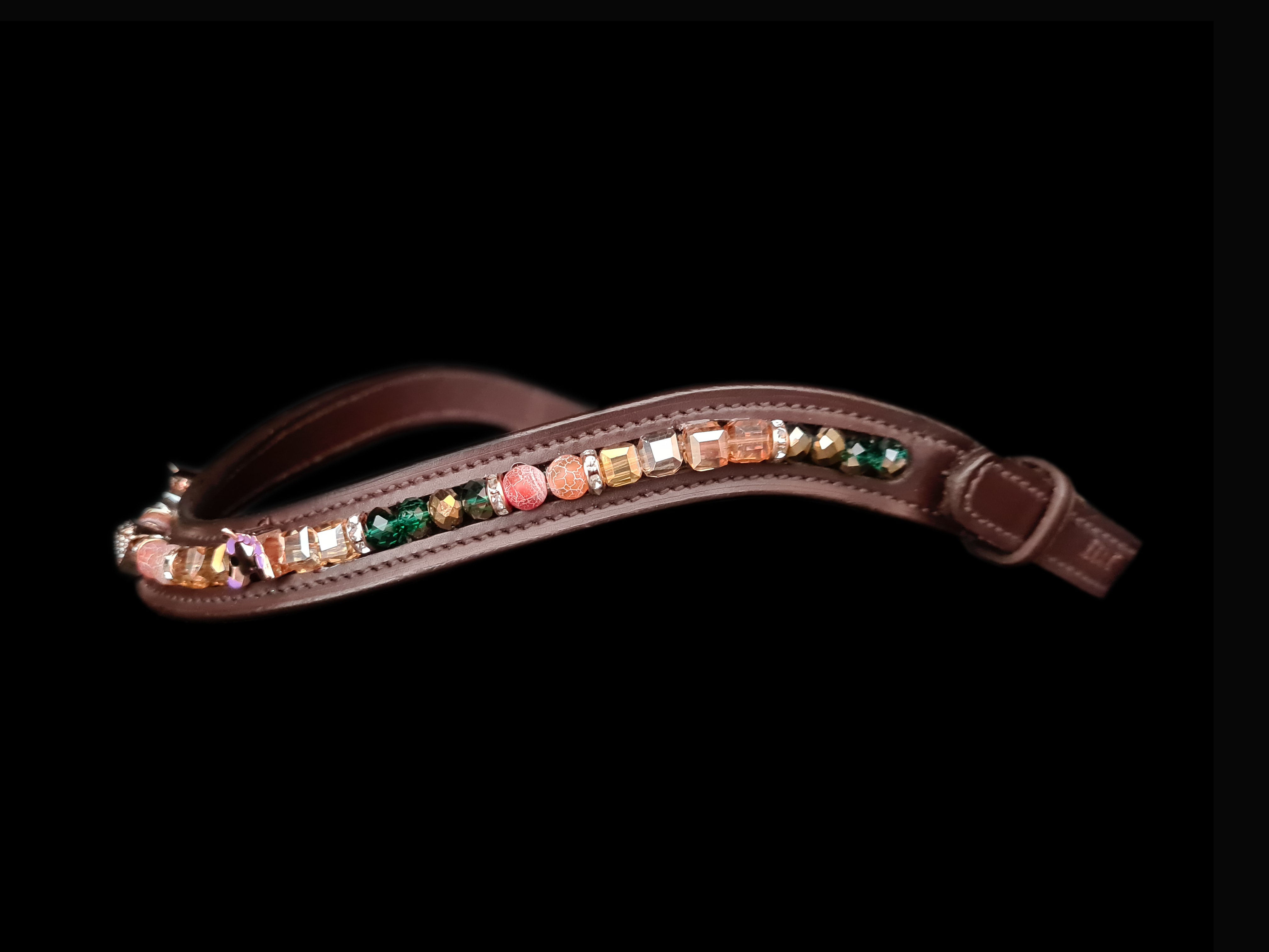 Čelenka Pearly Emerald Rosegold Unicorn