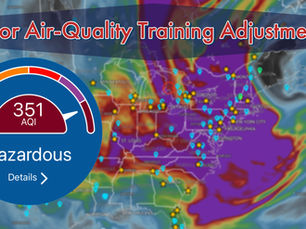 Poor Air-Quality Training Adjustments