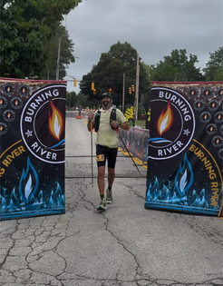 Brian at the Burning River 100, 2025