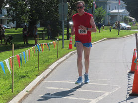 Ron finishing the race