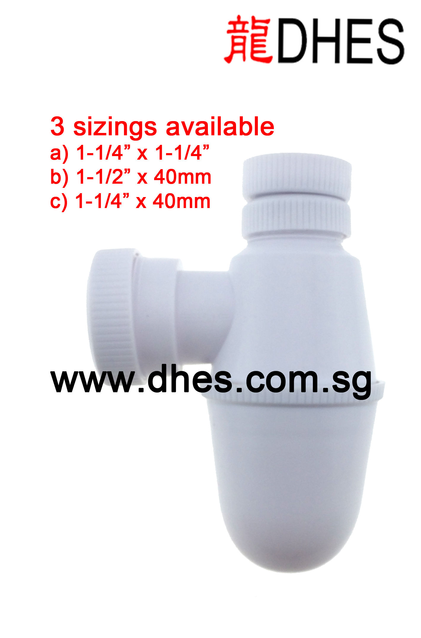 UPVC Bottle Trap For General Purpose Kitchen Sink Bathroom Basin Front Cover