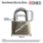 Eye Brand Hardened Steel Standard Shackle w 60mm Chrome Plated Brass Padlock (Keyed Different - KD) Specifications