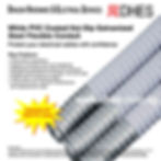 DHES White PVC Coated Hot Dip Galvanized Steel Flexible Conduit l Heavy Duty Front Cover