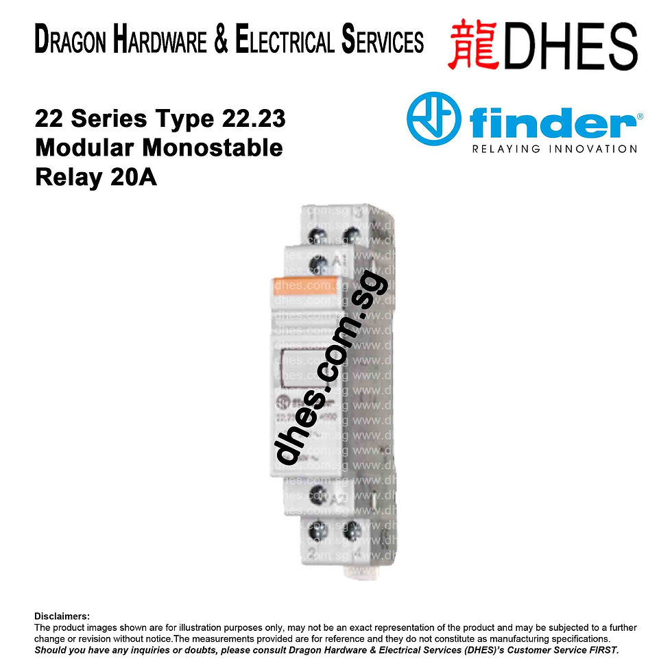 FINDER 22 Series Modular Monostable Relay | 1 NC + 1 NO | 22.23.x.xxx.4000 Front Cover