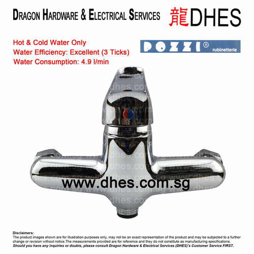 Pozzi Monocontrol Shower Mixer (Hot & Cold Water) 901 Dragon Hardware