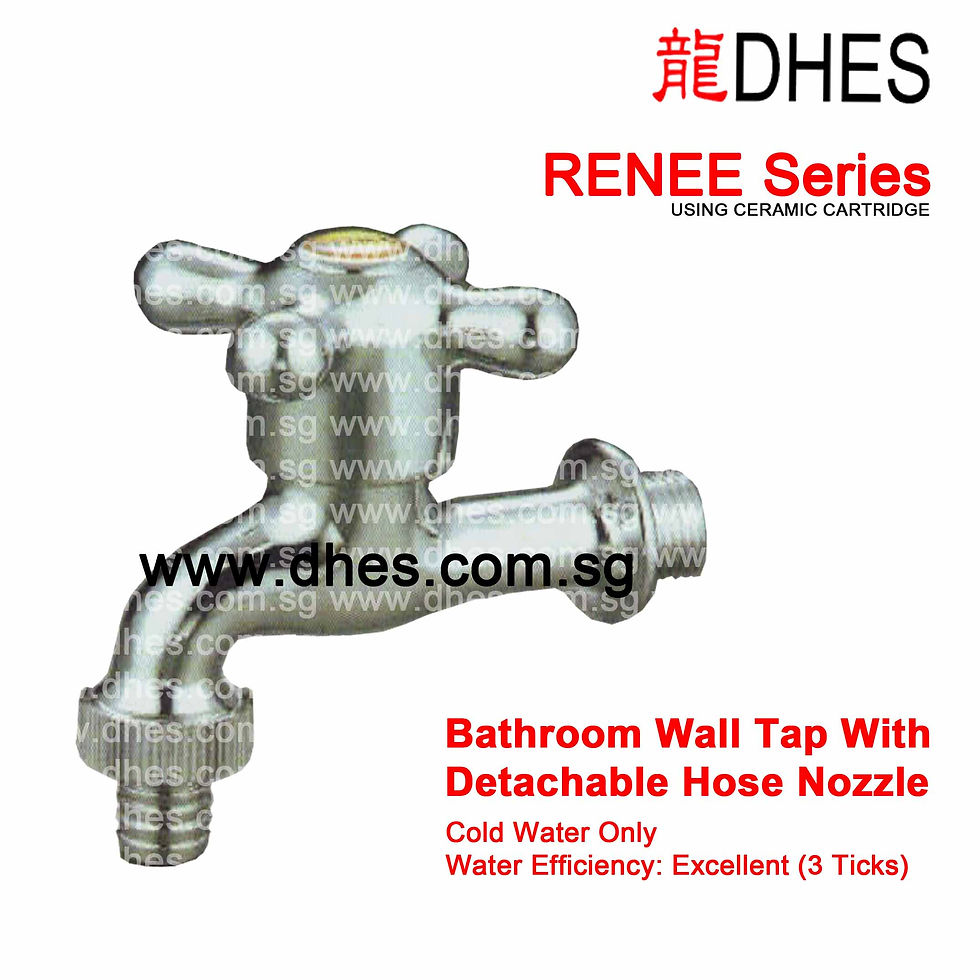 Renee Bathroom Wall Cross Tap With Detachable Hose Nozzle (Cold Water) 325