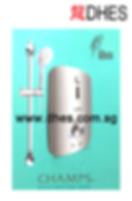 Champs Libra Silver Instant Water Heater Set 2011000932 Front Cover