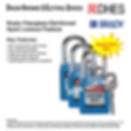 Brady 105887 Fiberglass-Reinforced Blue Nylon Lockout Padlock (Keyed Alike, KA) Front Cover