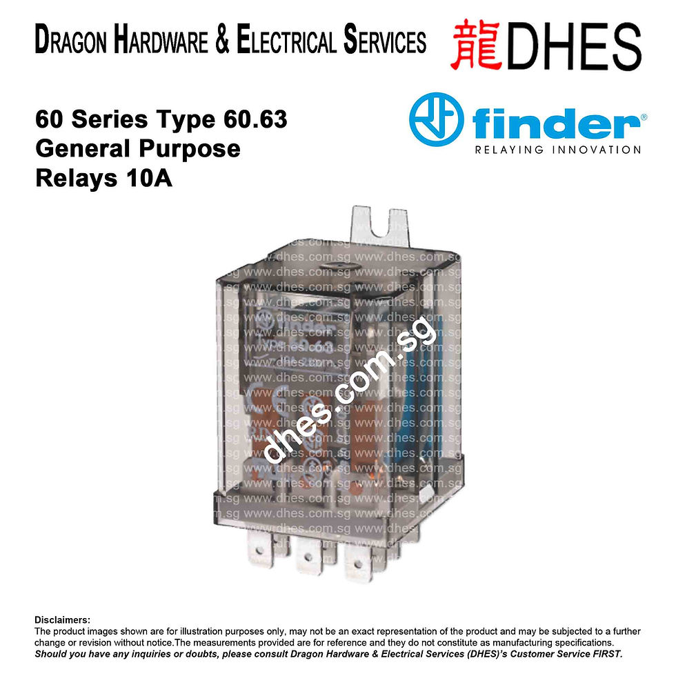 FINDER 60 Series General Purpose Relay | AgNi;3CO 10A | 60.63.x.xxx.0000 Front Cover
