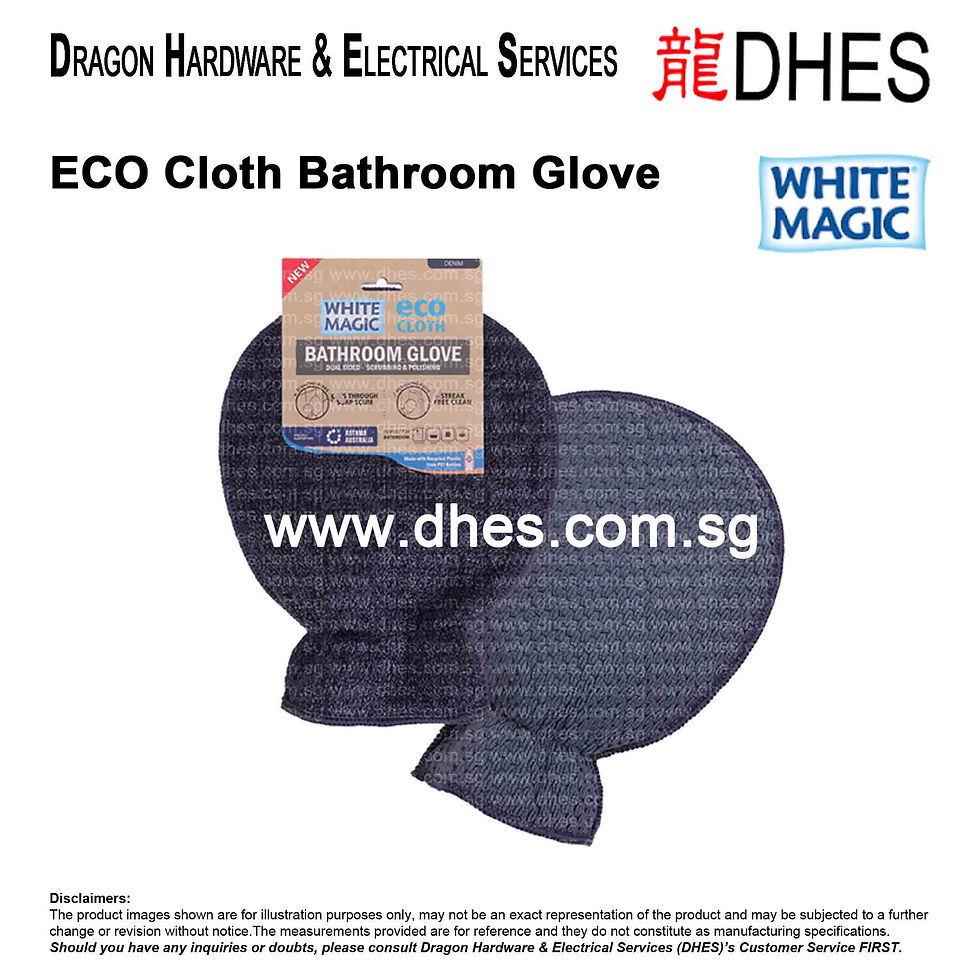 Thumbnail: White Magic Eco Cloth Bathroom Glove Cutting Edge Cleaning Solution Demin Color
