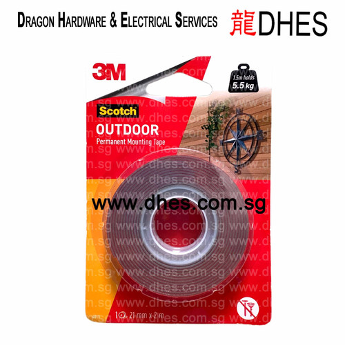 3M Scotch (21mm x 2m) Outdoor Permanent Mounting Tape Made in USA