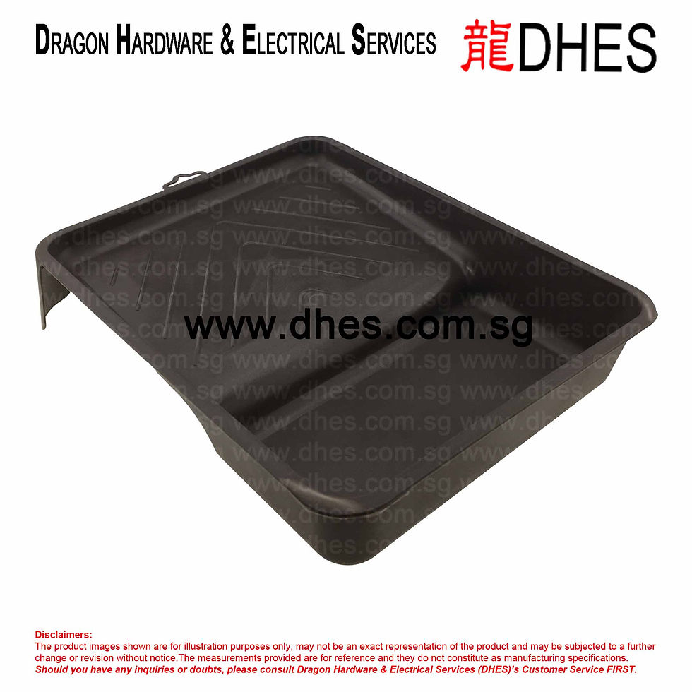 Thumbnail: DHES Grande Roller Tray With Raised Ridges For Loading Paint Rollers Evenly Back View