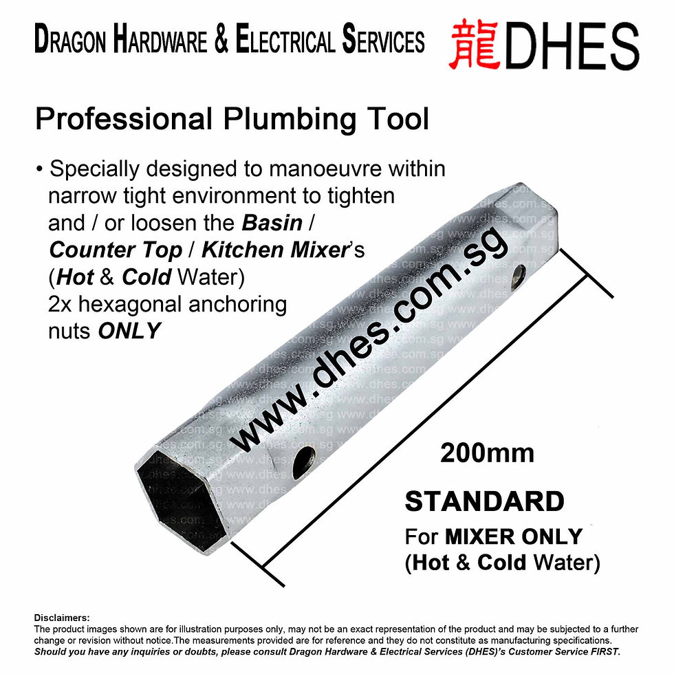 Thumbnail: DHES Hexagonal Tubular Spanner Mixer Standard 200mm
