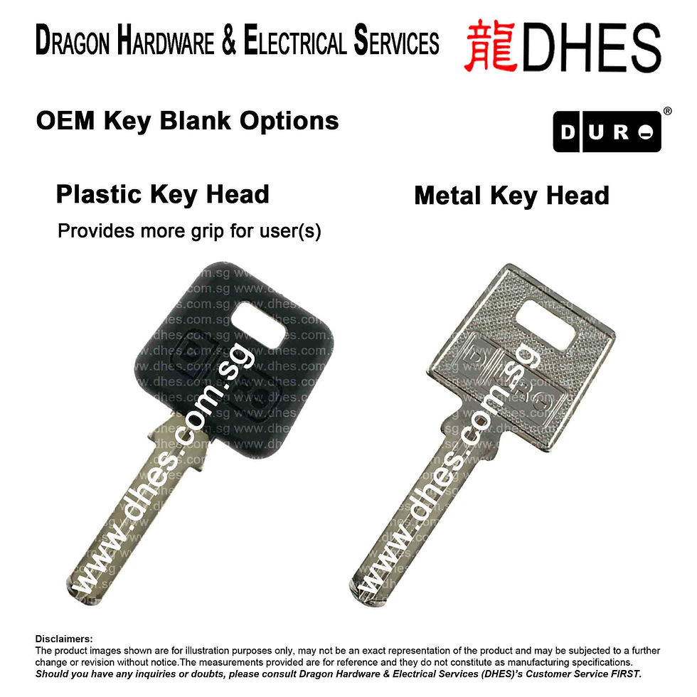 Thumbnail: Duro Hardened Steel Casing Padlock 320 OEM Key Blank