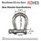 Thumbnail: DHES Stainless Steel A2 SS304 Bow Shackle For Boating, Lifting and Rigging Specifications