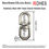 Thumbnail: DHES Stainless Steel 360o Chain Swivel Shackle Eyes Designed For Diving and Boat Specifications