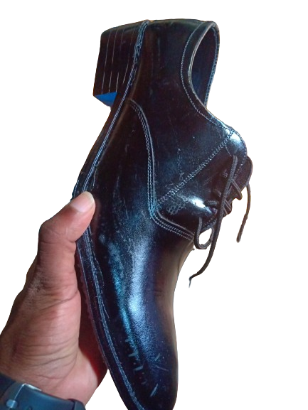 Thumbnail: Men's Pure Leather Oxford Lace Up Formal Shoes - Black