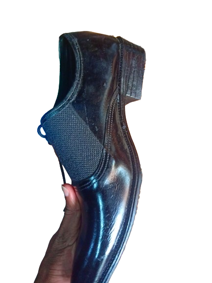 Thumbnail: Men's Pure Leather Oxford Side Lace Up Formal Shoes - Black