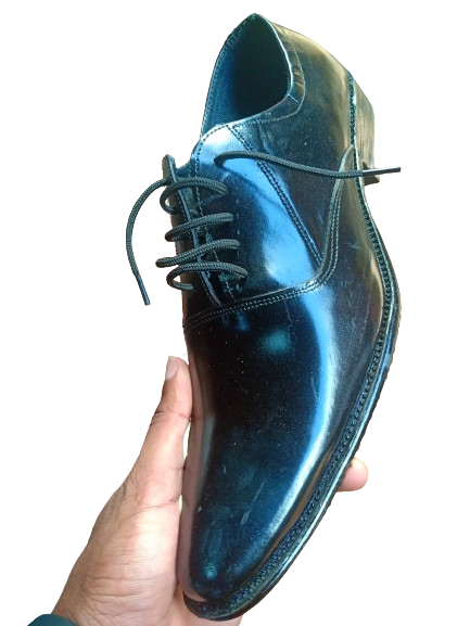 Thumbnail: Men's Pure Leather Oxford Lace Up Formal Shoes - Black