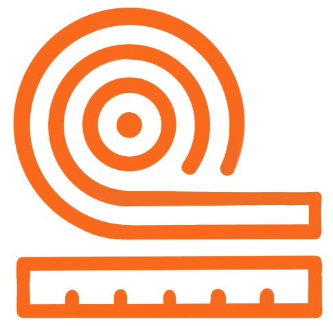 orange coloured insulation icon