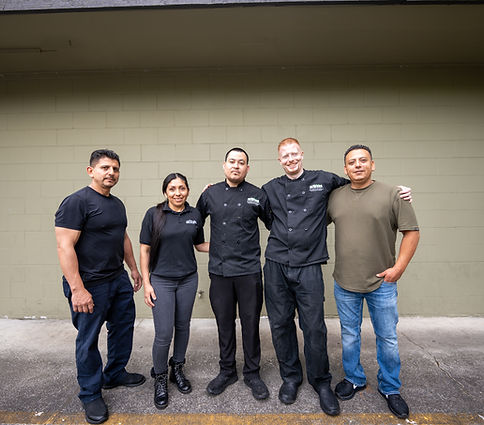 Portofino Pizza Edmonds team photo showcasing our chefs and staff in Edmonds