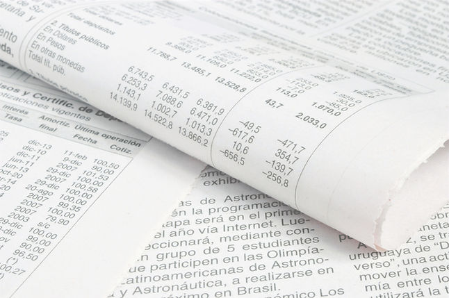 Accounting documents overlaying one another.
