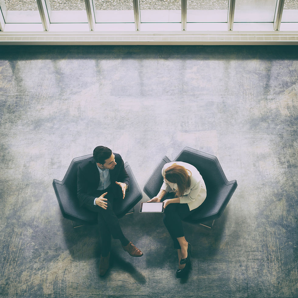 Two People Meeting
