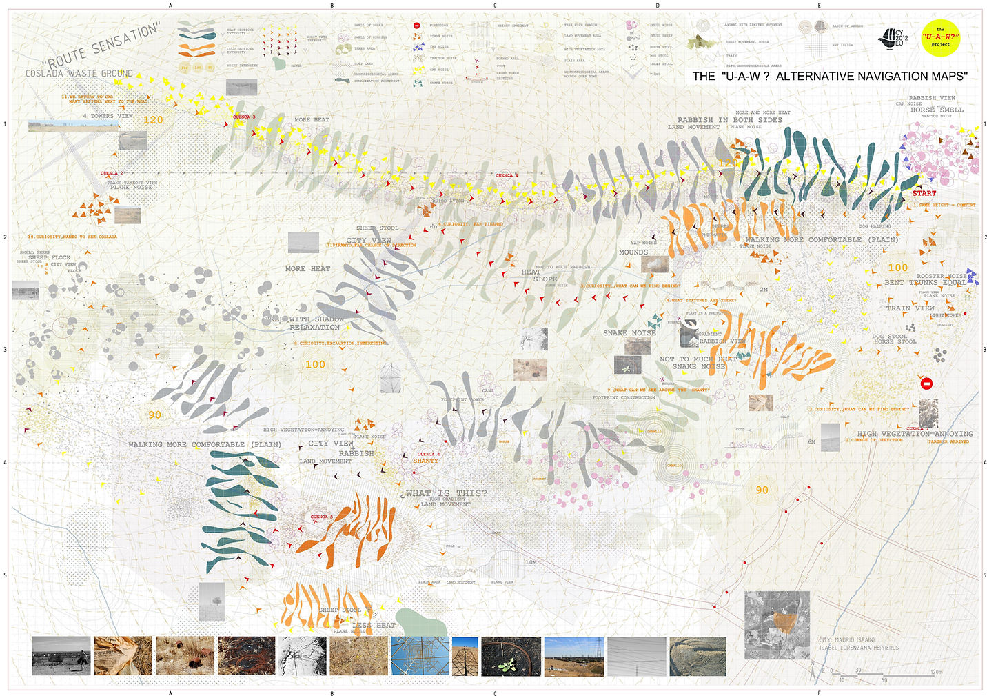 Mapa Micro Waste Ground. Macro-micro scale | misitio