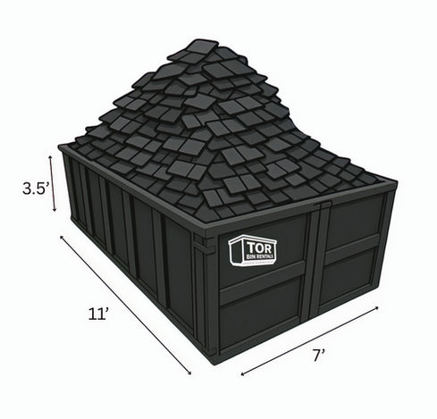 10 yard shingles bin