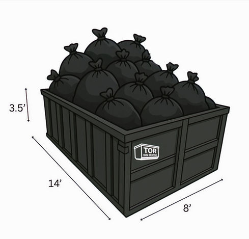 14 yard garbage bin