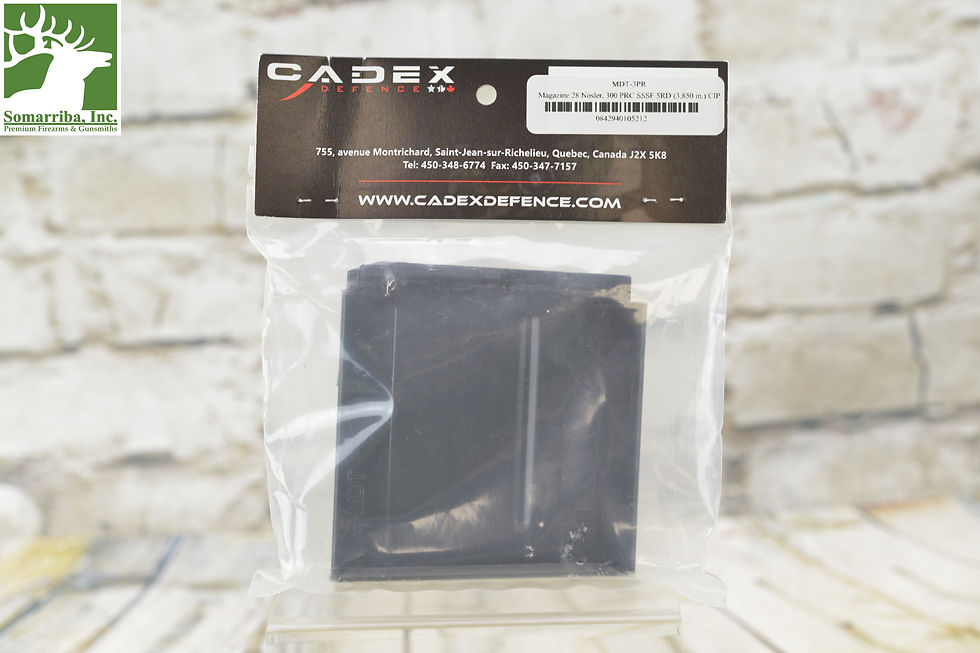 Thumbnail: CADEX INC. ( MDT-3PR ) 28 NOSLER / 300 PRC, SSSF 5RND ( COAL 3.850" CIP )