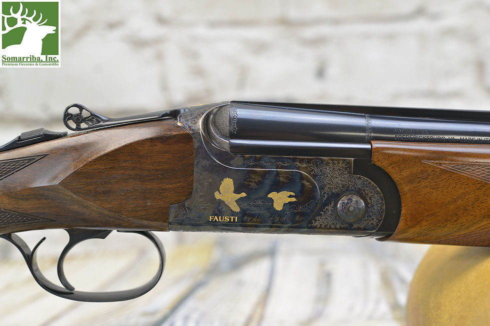Thumbnail: FAUSTI SHOTGUN 24202 CLASS 20GA, 28" BBL OVER / UNDER, CASE COLOR FINISH,14.49"