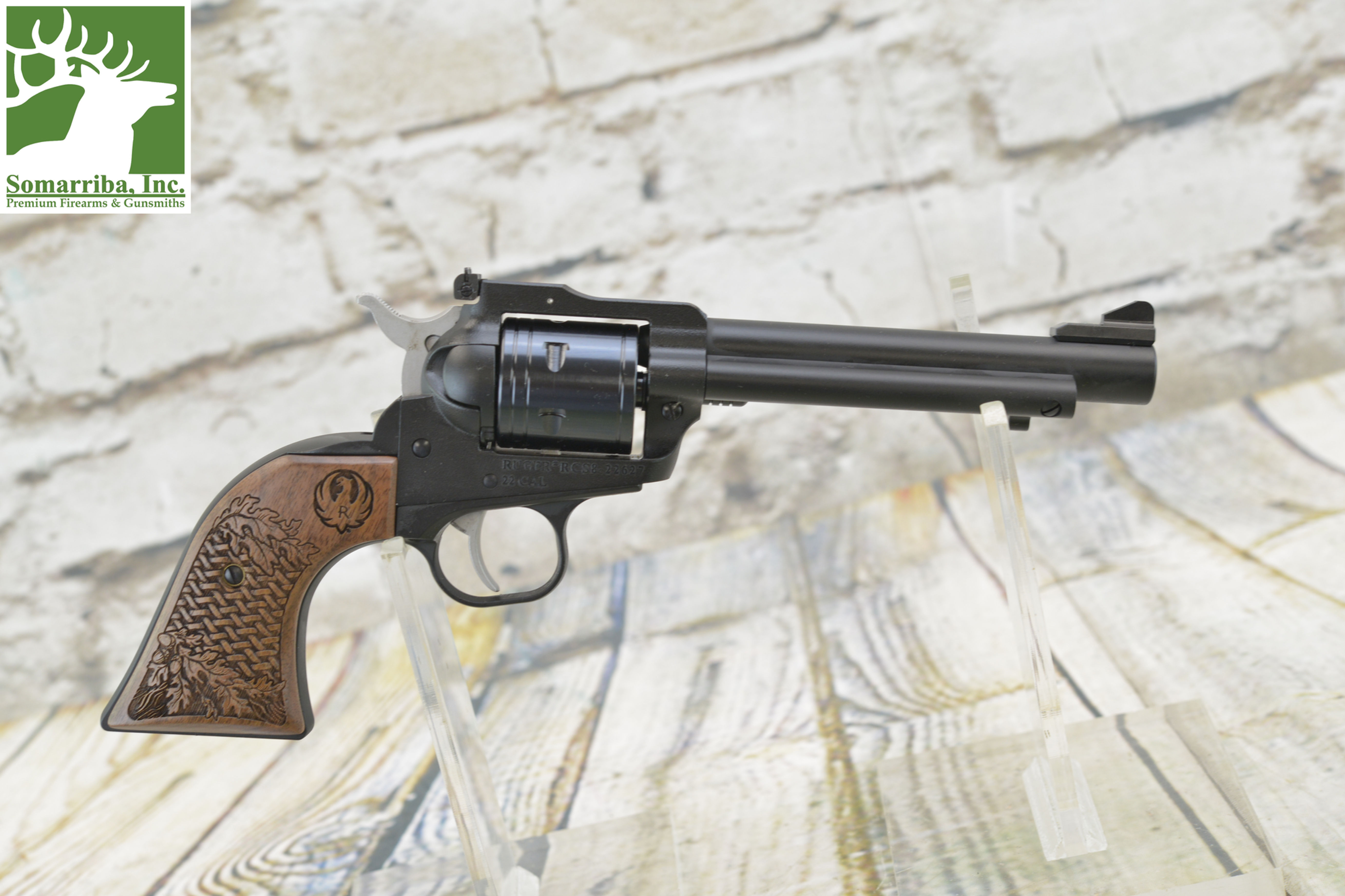 Ruger 2063 Super Wrangler Collector's Series 22 LR/22 WMR 6 Shot 5.50" Black Cer