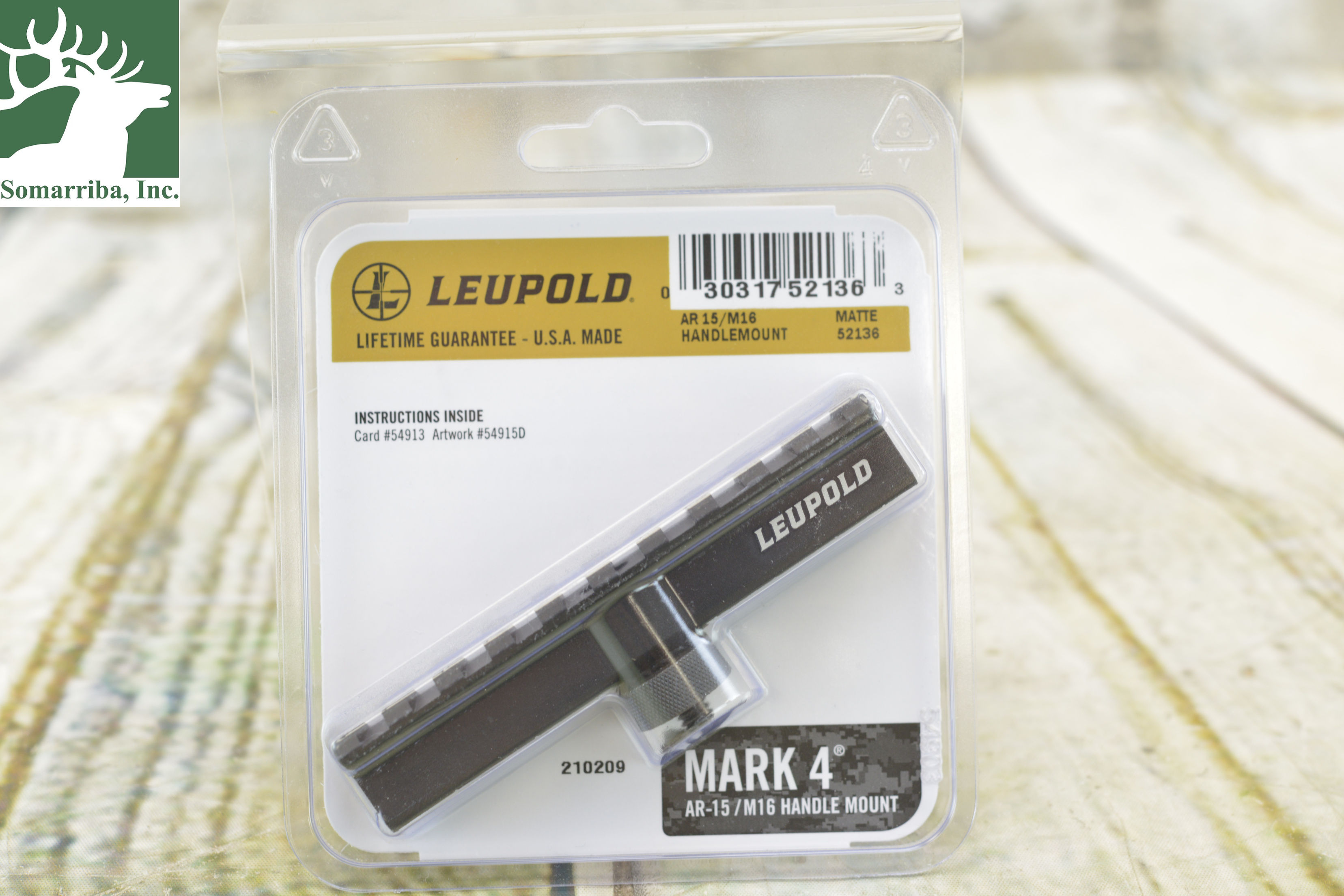 LEUPOLD 52136 1-PIECE MOUNT STYLE MK4 BASE FOR AR15/M16 HDL MATTE BLK