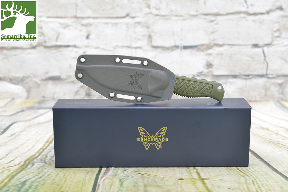 Thumbnail: BENCHMADE KNIFE 15006-01 MODEL STEEP COUNTRY - DARK OLIVE, 3.54" S30V STAINLESS