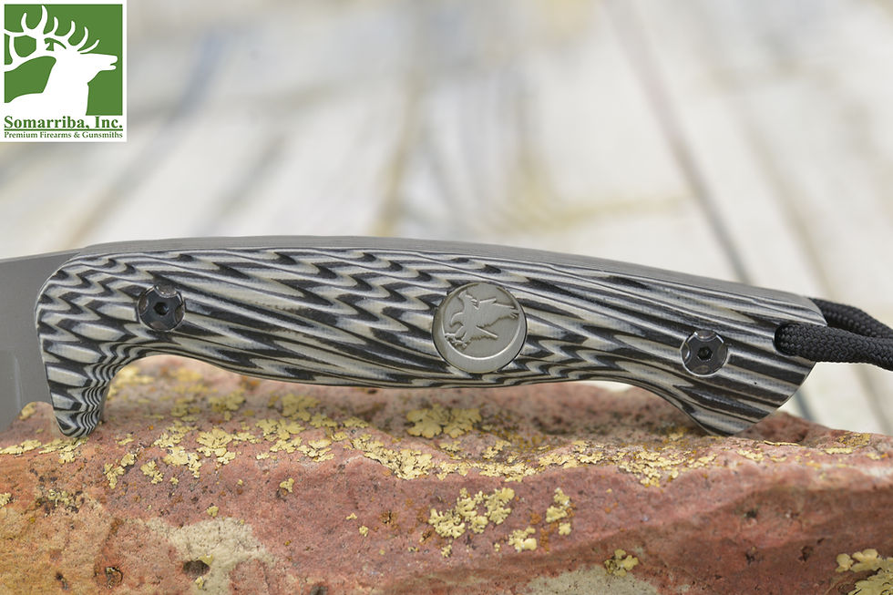Thumbnail: NIGHTHAWK CUSTOM KNIFE K955 JOURNEYMAN KNIFE, EDC CARRY, 3.5" CPM154 HOLLOW GRIN