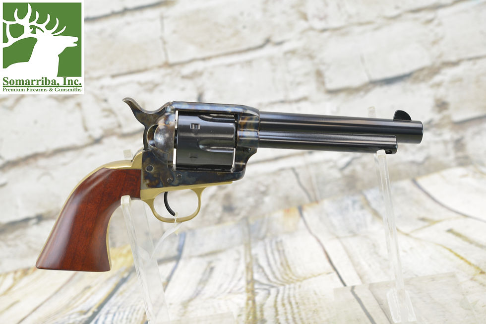 UBERTI REVOLVER 356212 MODEL 1873 CATTLEMAN - 2 CYLINDERS, 9mm , 5.5" BBL, 1-18.