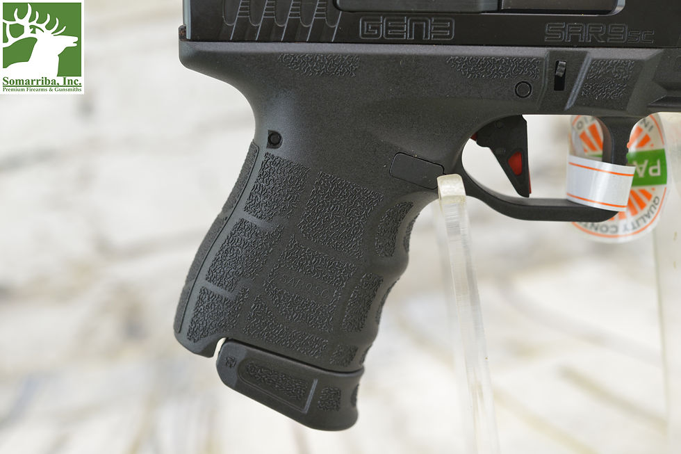 Thumbnail: SAR-USA PISTOL SAR9SCG3BL SAR9 SUBCOMPACT GEN 3, 9mm, 3.3" BBL, (1) 12RND & (1)