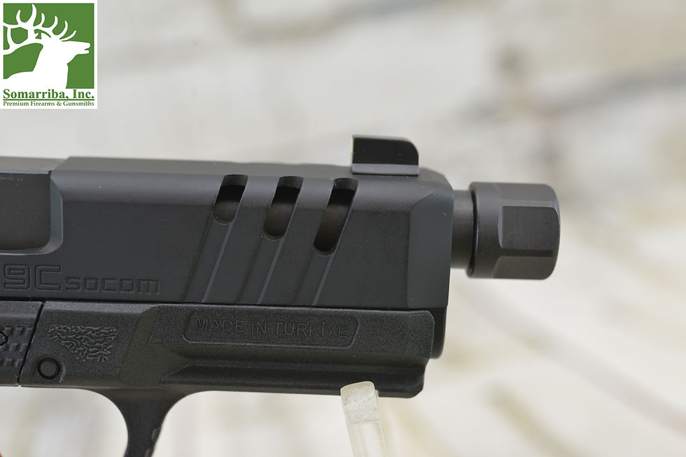 Thumbnail: SAR USA PISTOL SAR9CSOCOMBL SAR 9 SOCOM COMPACT, 9mm, 4.7" BBL, THREADED 1/2x28"