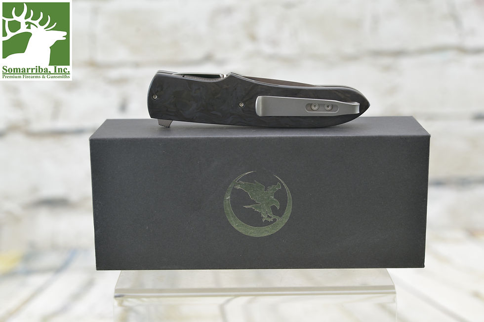 Thumbnail: NIGHTHAWK CUSTOM KNIFE K209, CLARK CUSTOM, 3" CPM154 HYBRID DROP POINT BLADE, RO