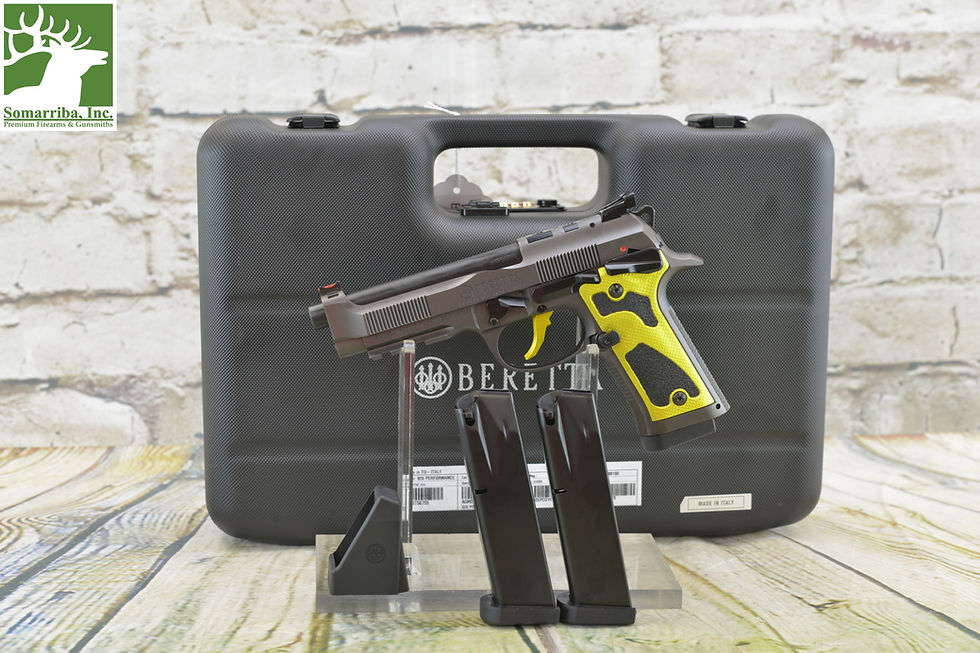 Thumbnail: Beretta USA J92XPCOYE18 92X PCO Full Size Frame Solar Flare 9mm Luger 18+1 4.90"